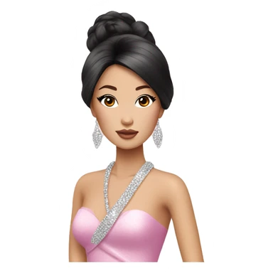 glamorous asian barbie  sticker