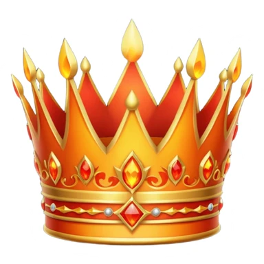 Coroa pegando fogo sticker