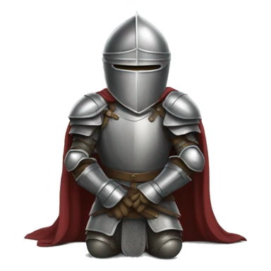 Kneeled knight sticker