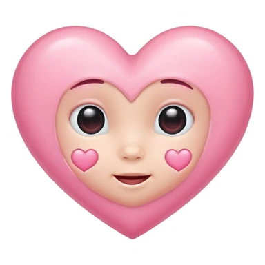 Baby pink heart emoji sticker