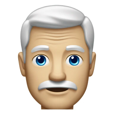  old man with blonde hair and blue eyes with huge muscles sticker