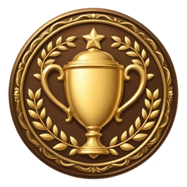 Create a gold emblem that says "Bronze Early Supporter" sticker