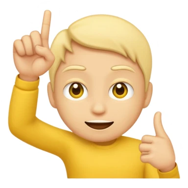 A normal emoji flipping me off sticker