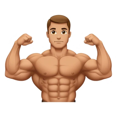 bodybuilder forearm exercise sticker