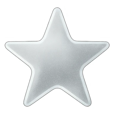 tiny star with a frosted glass effect, glamorous and stylish sticker