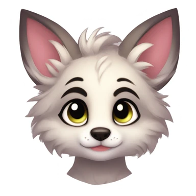 Shy kawaii cute anthro furry by Falvie, LiLaiRa, griffsnuff, AngieWolf sticker
