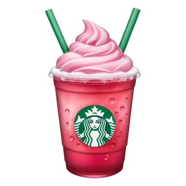 Starbucks strawberry refresher sticker