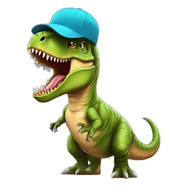 T rex with a cap Versace and vape   sticker