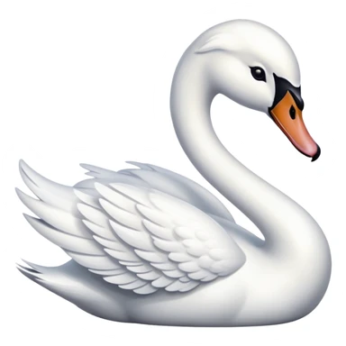 swan wearing bow sticker