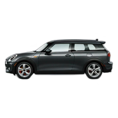 dark grey mini clubman sticker
