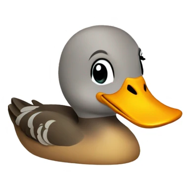 a pleasant duck sticker