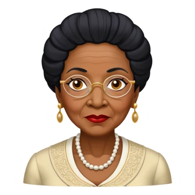 lady agatha danbury black and old and black haired sticker