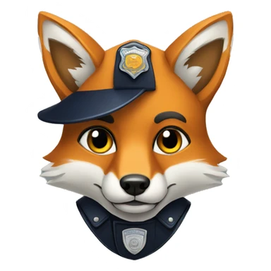 Police Fox sticker