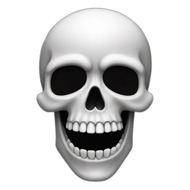 goofy skull sticker