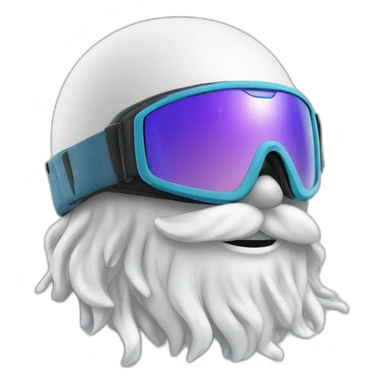 Ski dans la neige sticker