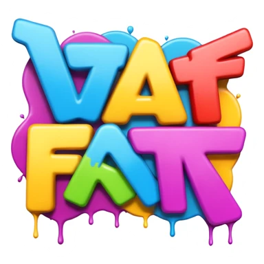 THE WORD FACTS in graffiti sticker
