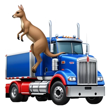 W900 Kenworth with Boxing Kangaroo sticker