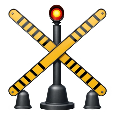 Railroad crossing light sticker