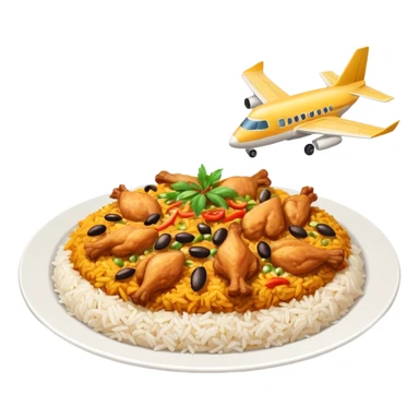 I want one biriyani plate fly in the sky sticker