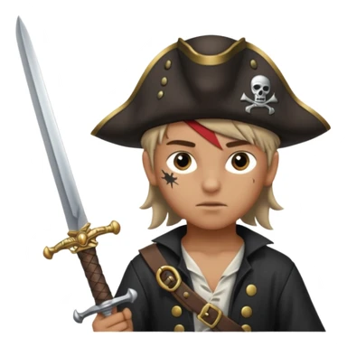 Un pirate ados de 14 ans qui adore combattre en épée sticker