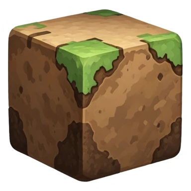 Block de terre Minecraft  sticker