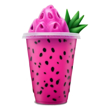 Mango dragonfruit Starbucks refresher realistic  sticker