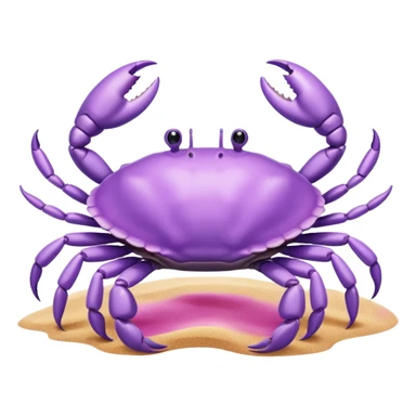 Light Pastel purple sea Crab sticker