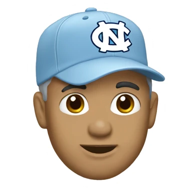 White male wearing North Carolina Tar Heels sticker