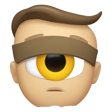 quero um olho fechado sticker