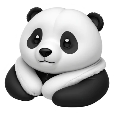 Panda We Bare Bears Neck Pillow With Hood Miniso We Bare Bears Collection U-shaped Pillow sticker