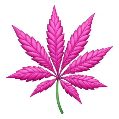 pink weed sticker