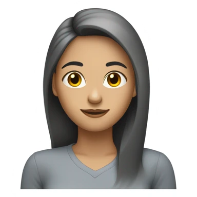 Computer science woman lighter skin and straight hair sticker