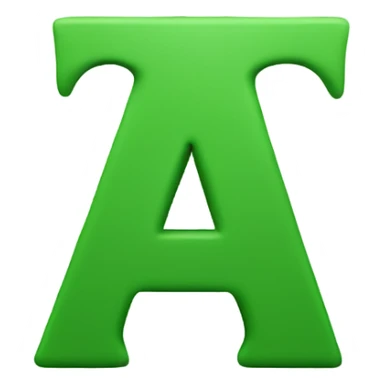 A giant W letter in a green color sticker