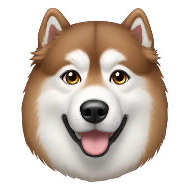 Red Alaskan malamute  sticker