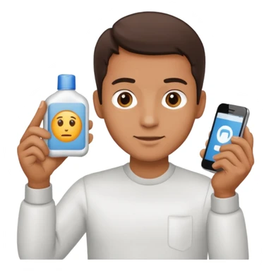 A male customer who has a product service request wants information on one of two products. I want to see the two products. No headset or computers. sticker