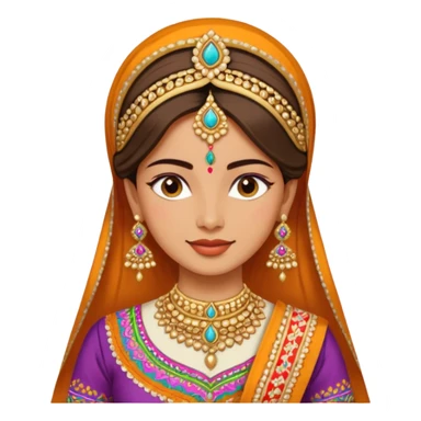 Traditional dress for gujarat sticker