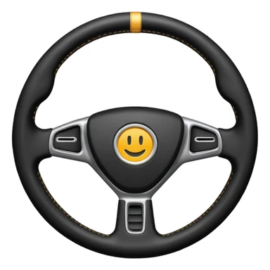 car with just a steering wheel  sticker