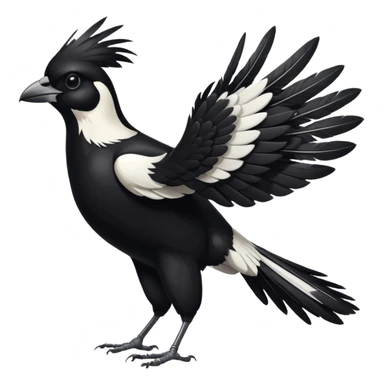 Magpie running sticker