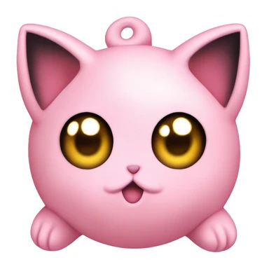 Jigglypuff laying flat sticker