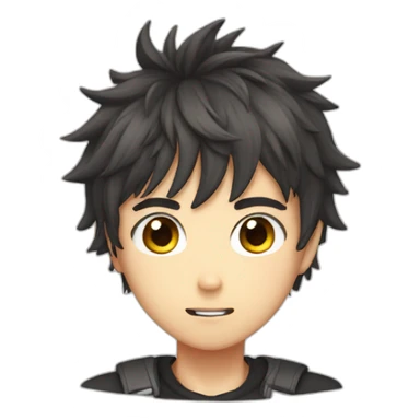 A sassy anime boy sticker