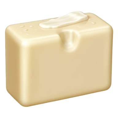 Bar of soap with bite marks. sticker
