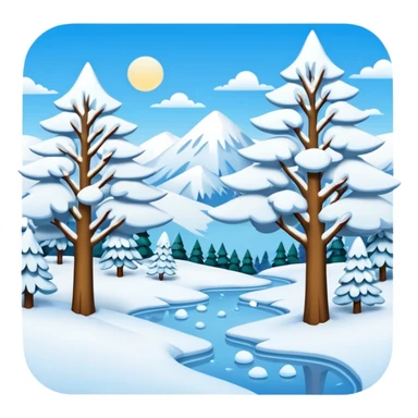 snow weather sticker