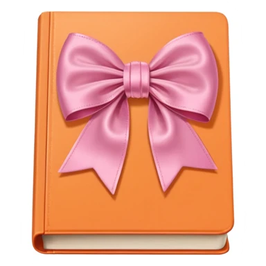 switch it so its pink bow really light orange book sticker