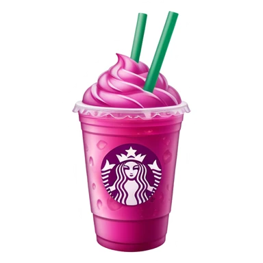 Starbucks iced dragonfruit refresher sticker