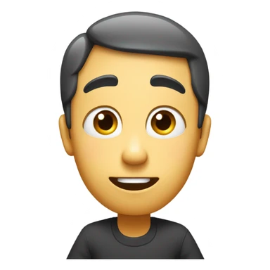 Nervous face with jazz hands sticker