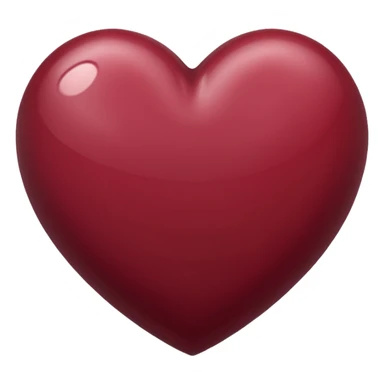 Maroon heart sticker