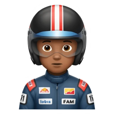 f1 driver black bear sticker