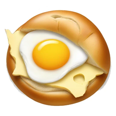 Asiago Bagel with egg and cheese sticker