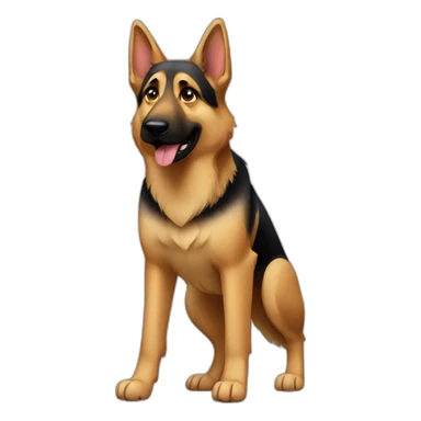 German Shepherd full body sticker