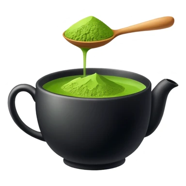 Matcha tea sticker